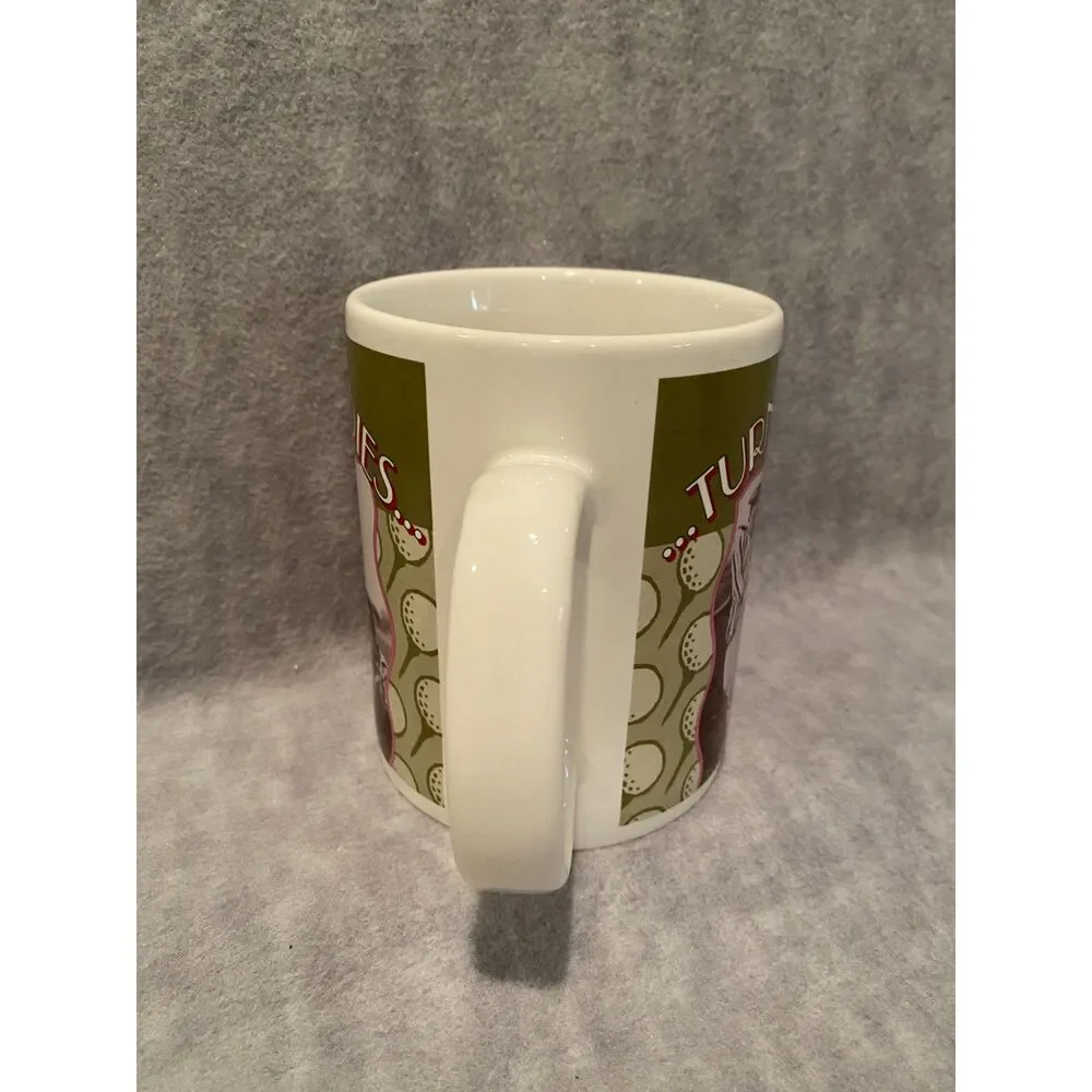 2000 The Three Stooges Coffee Cup Mug Playing Golf‎